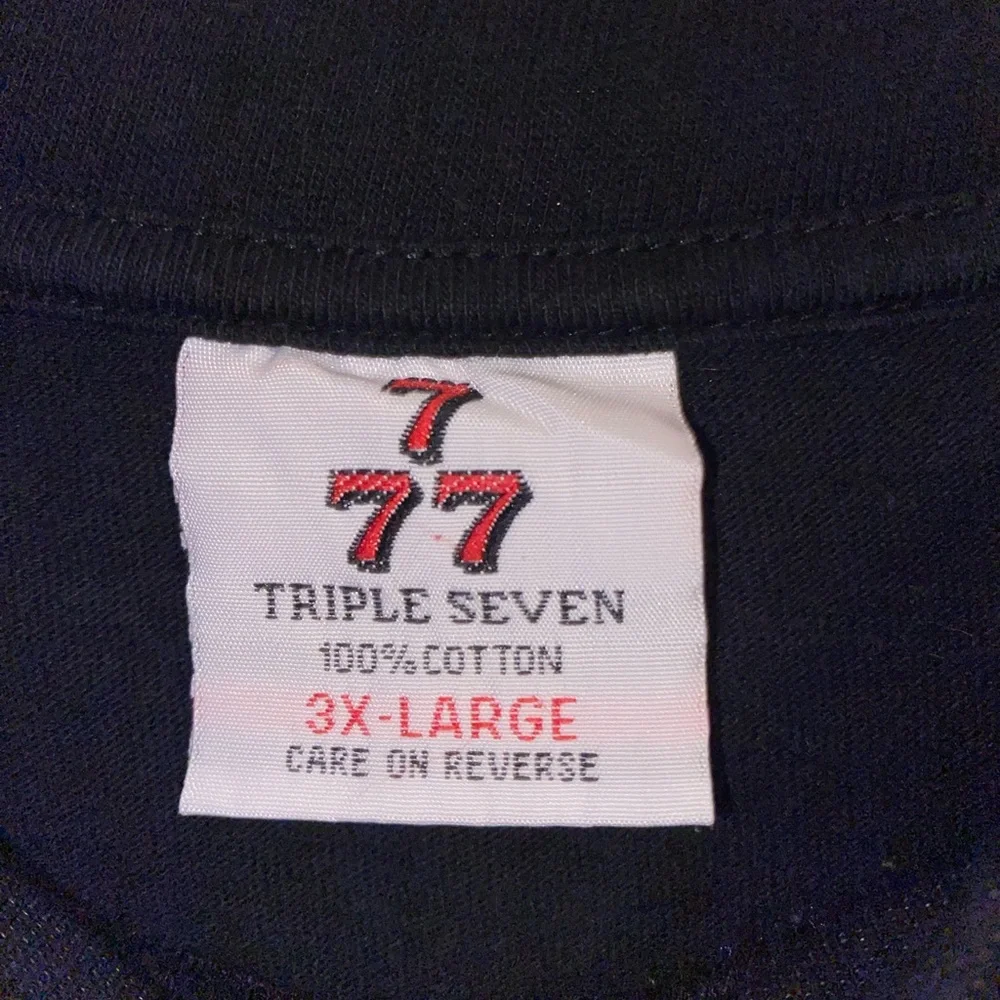 Triple Seven Vintage Skull Pirate T-Shirt Size 3XL